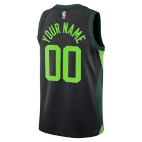 Maillot Basket Homme Boston Celtics Personnalisé 2024-25 Nike City Edition Noir Swingman
